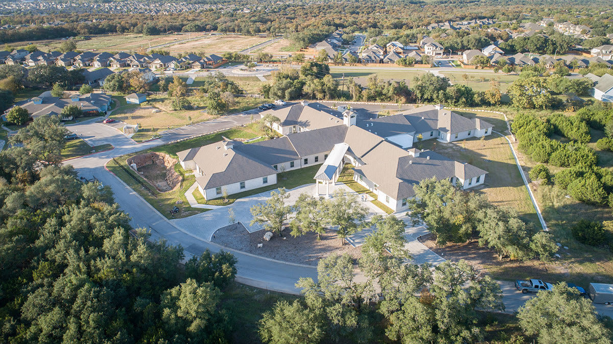 Provident Assisted Living Buda aerial view of community