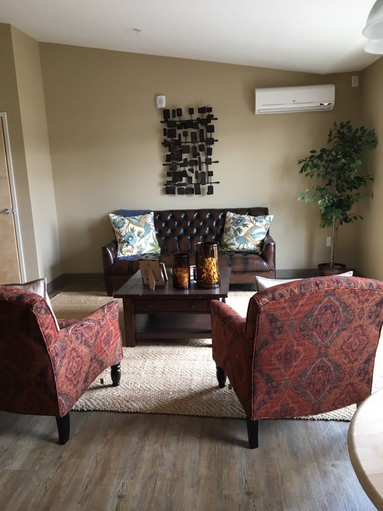 McMinnville Senior Living Apartments in unit seating area