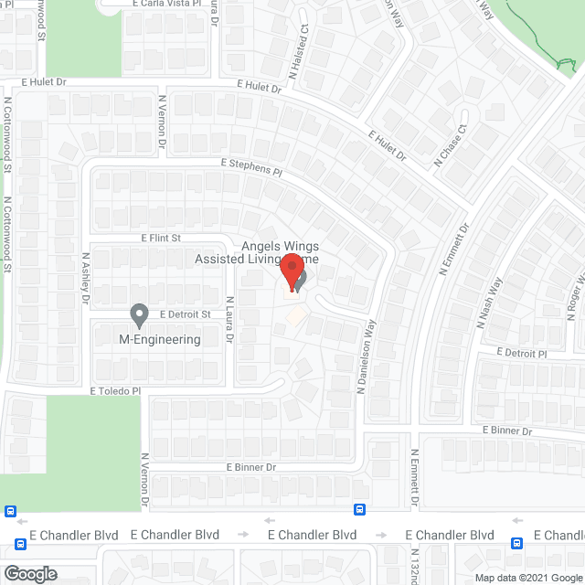 Angels Wings Assisted Living Home in google map