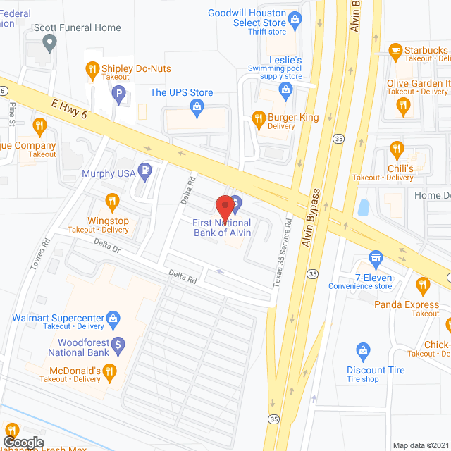 Assisting Hands Home Care of Pearland - Alvin, TX in google map