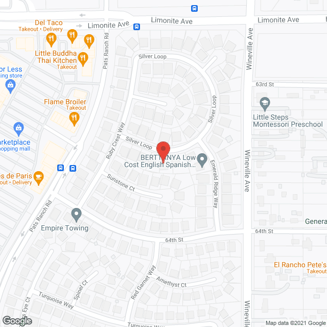 Eastvale Manor in google map
