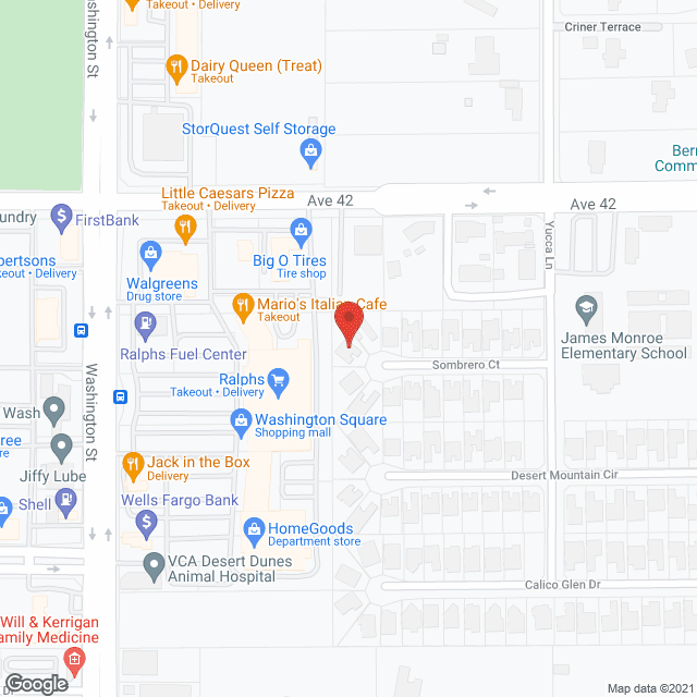 Sedona Court in google map