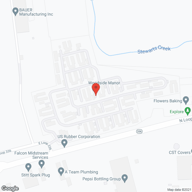 Woodside Manor in google map