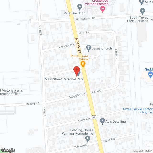 Main Street Personal Care LLC in google map