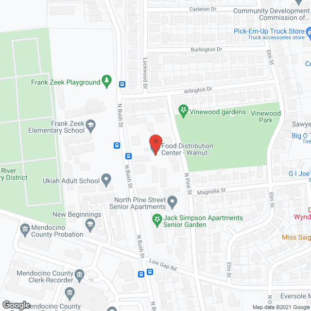 Walnut Village apartment in google map