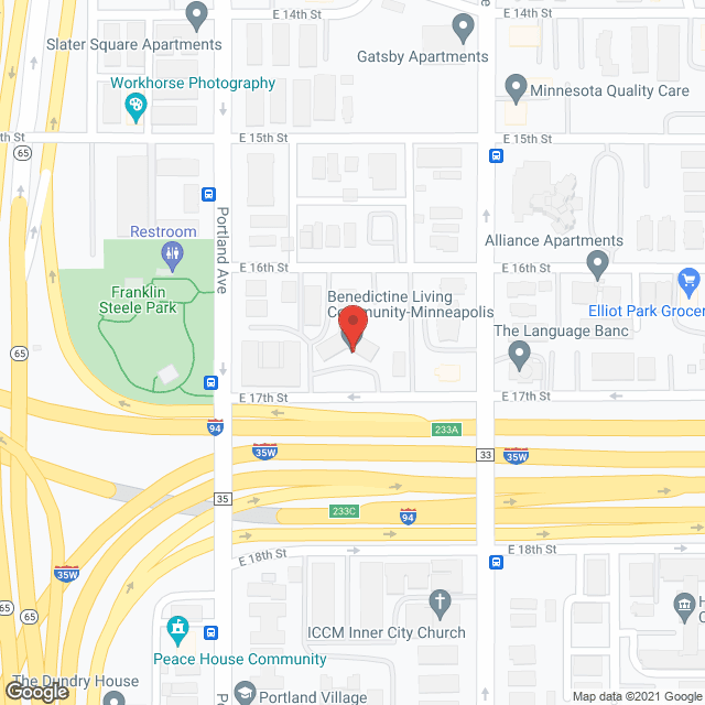 Benedictine Health Center in google map