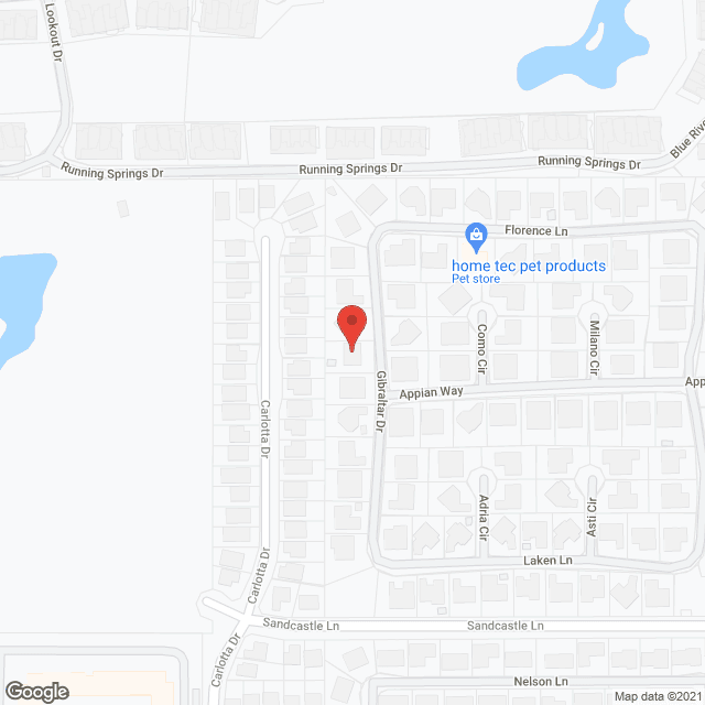 Sunny Days Living Center in google map