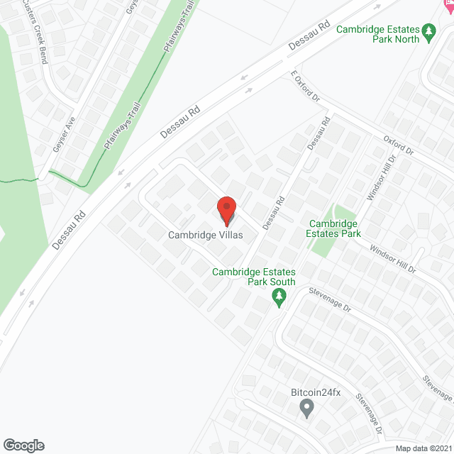 Cambridge Villas in google map