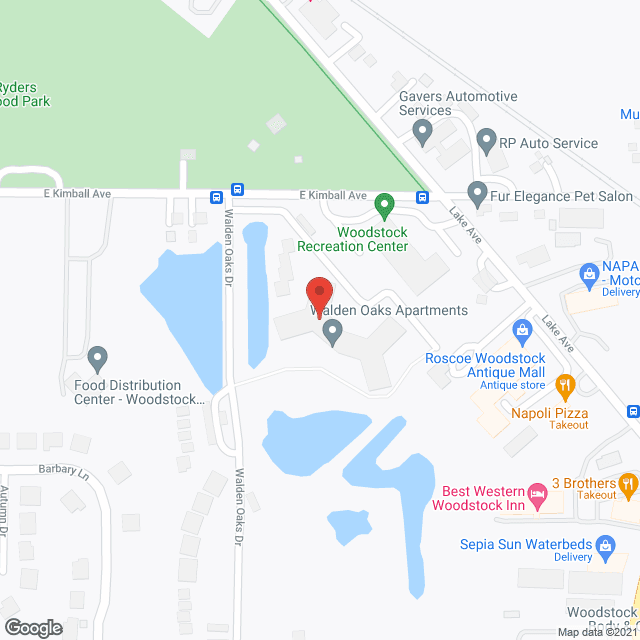 Walden Oaks Apartments in google map
