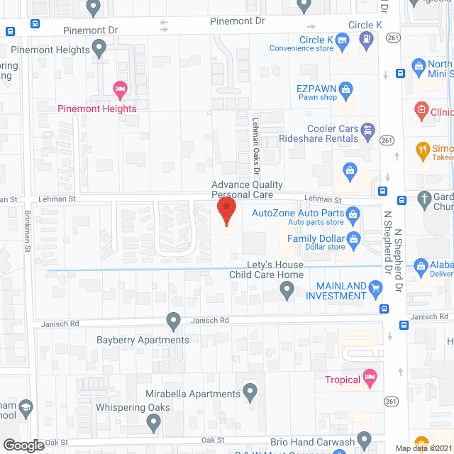 Advanced Quality Assisted Living in google map