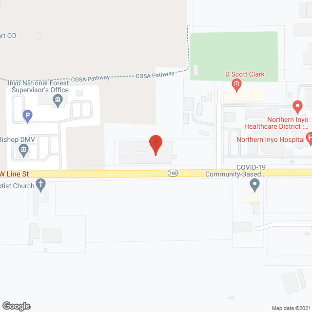 Bishop Care Center in google map