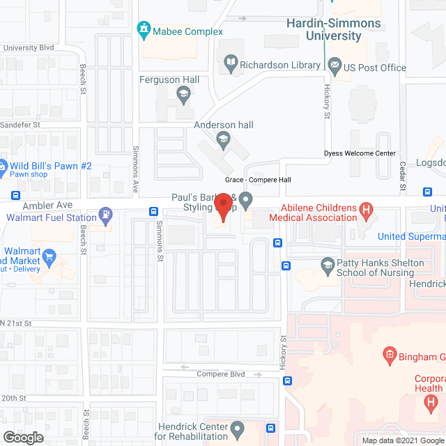 Hendrick House Calls in google map