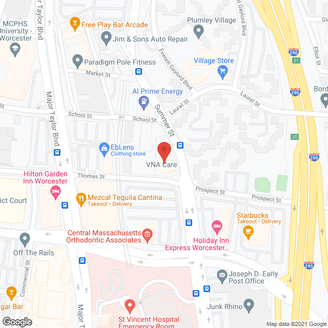 VNA Care Network in google map