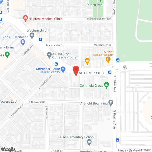 In Home Health Care in google map