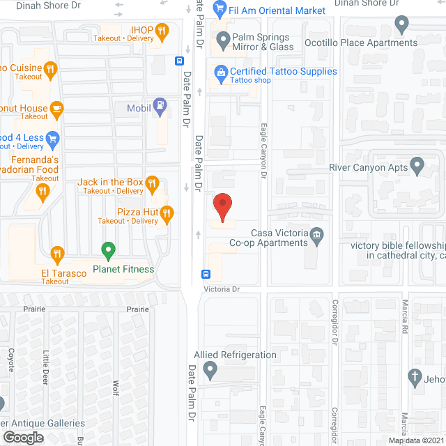 24 Hr Home Care of Cathedral City in google map