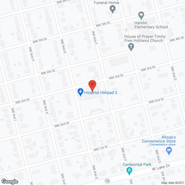 Hamlin Memorial Hospital in google map