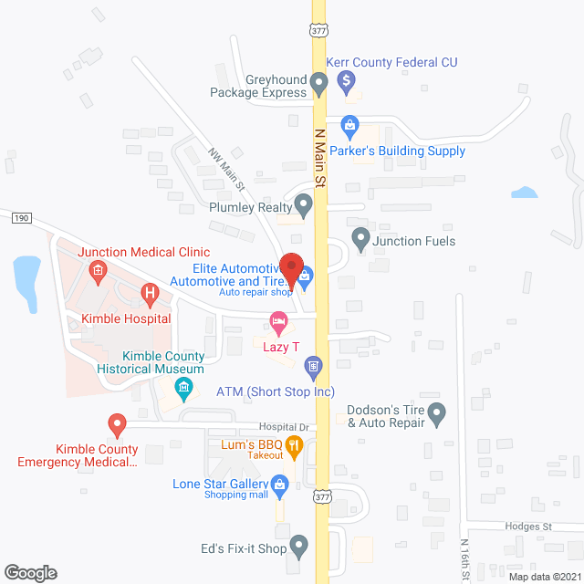 Kimble Hospital in google map