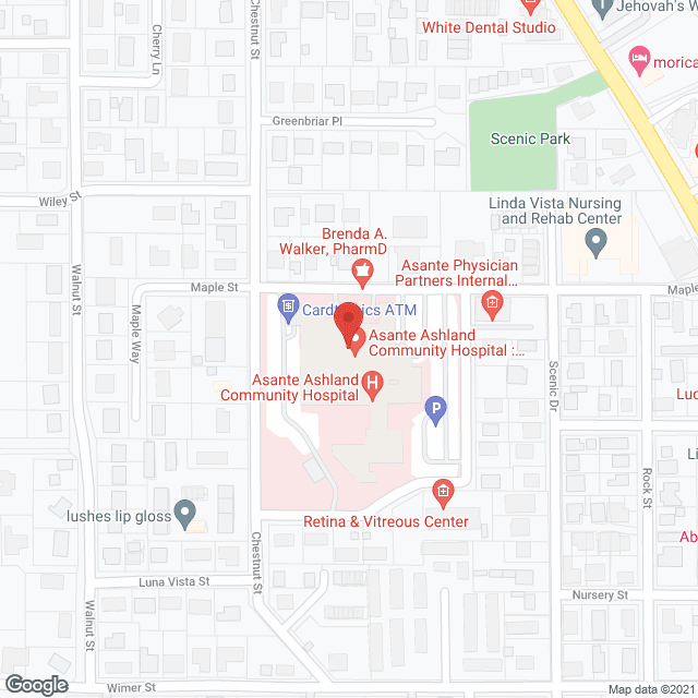 Ashland Community Hospital in google map
