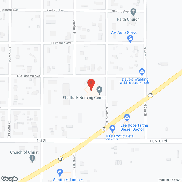 Shattuck Nursing Home in google map