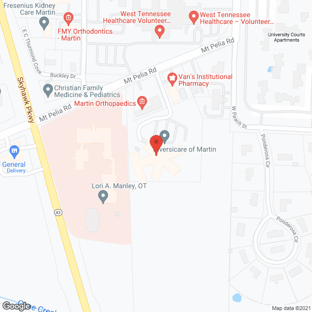 Martin Health Care Ctr in google map