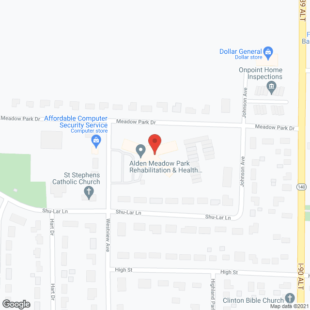 Meadow Park Health Care Ctr in google map