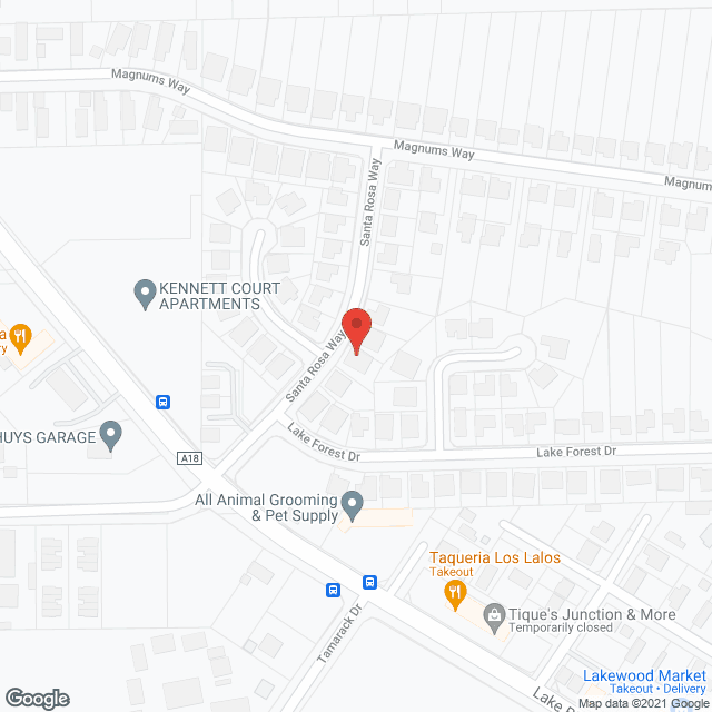 Santa Rosa Care Home in google map