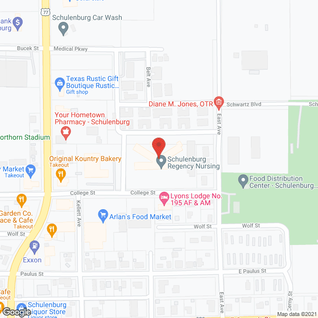 Schulenburg Nursing Ctr in google map