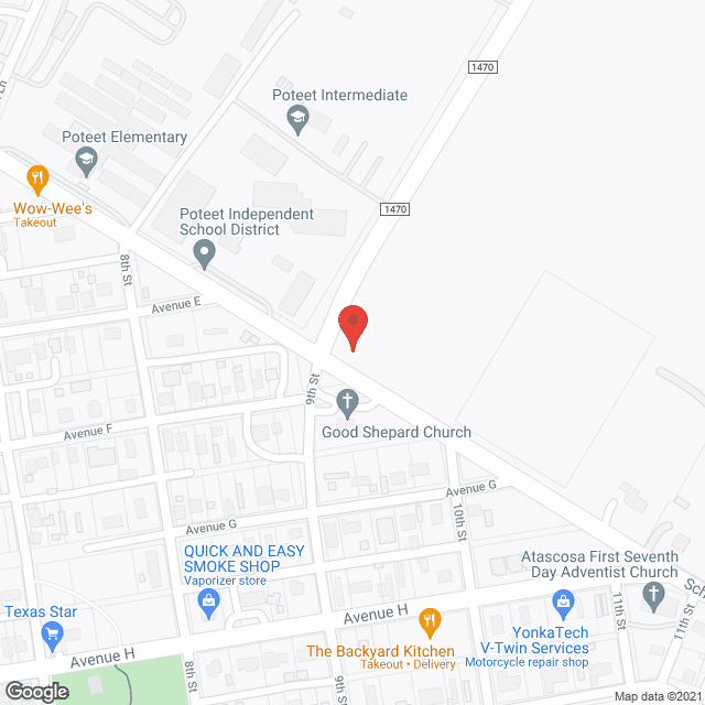 Poteet Manor in google map