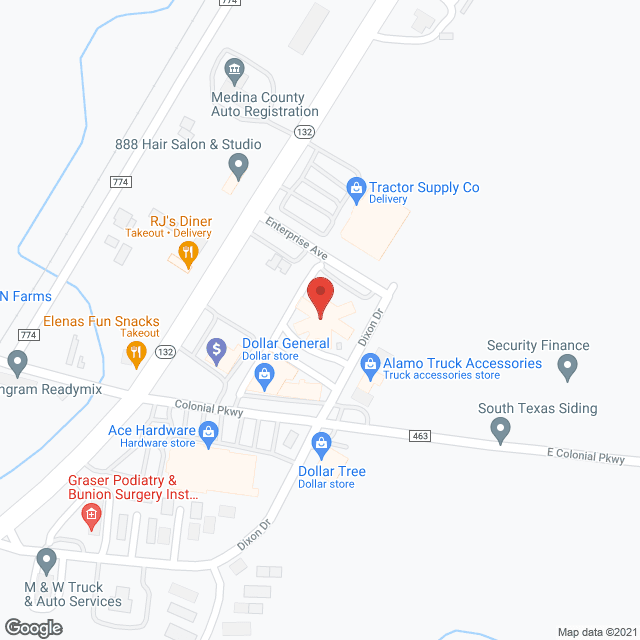 Devine Convalescent Care Center in google map