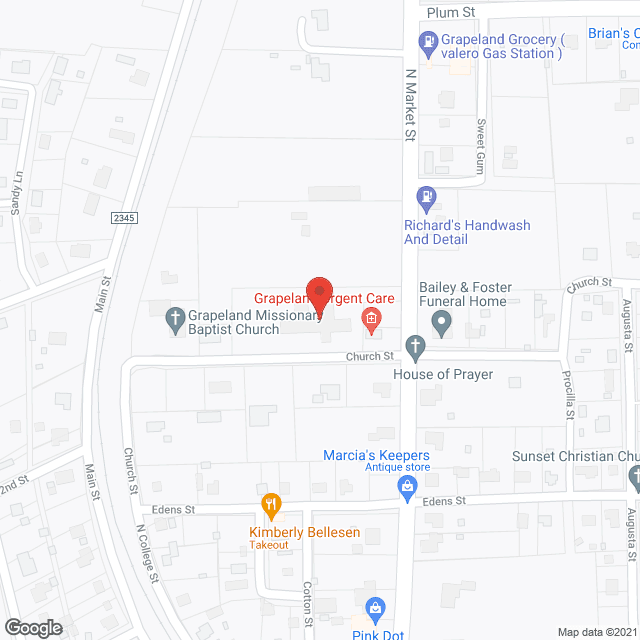 Grapeland Nursing Home in google map