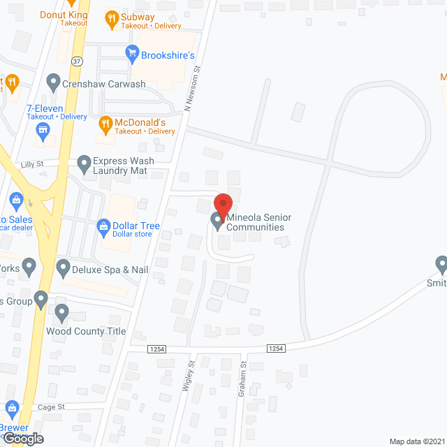 Mineola Senior Communities in google map