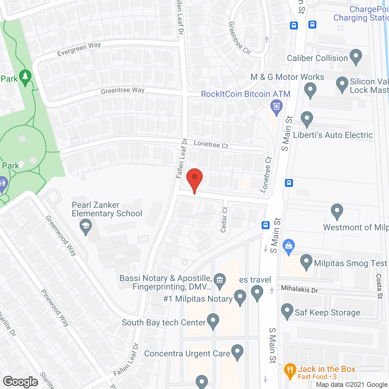 Westmont of Milpitas in google map