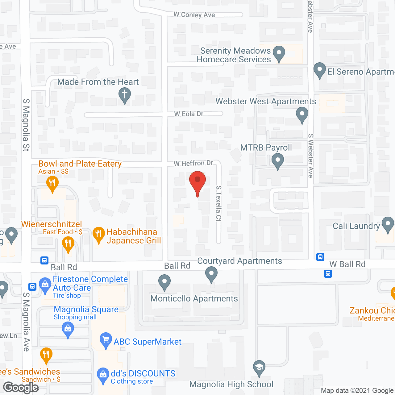 Bauer Assisted Living in google map