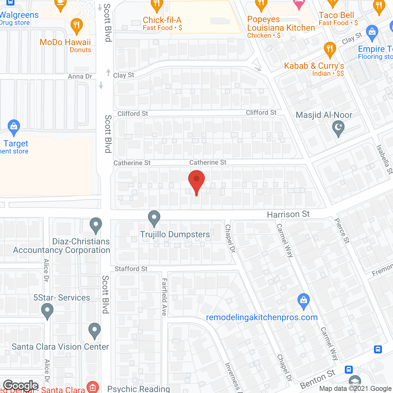 Santana Terrace in google map