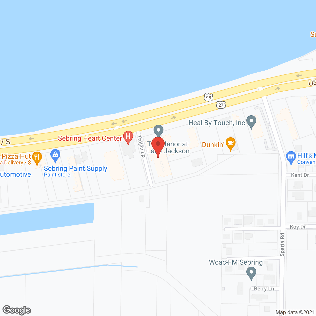 The Manor at Lake Jackson in google map