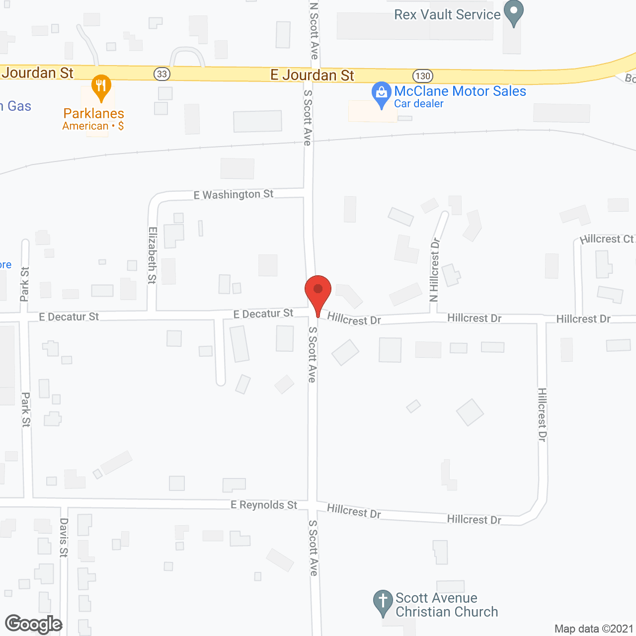 Newton Care Center in google map