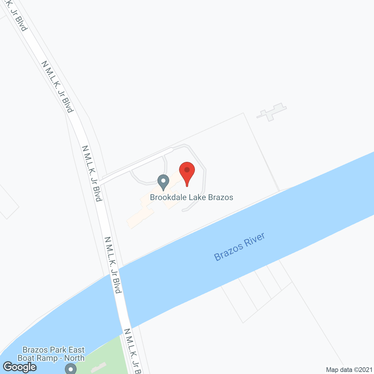 Brookdale Lake Brazos in google map