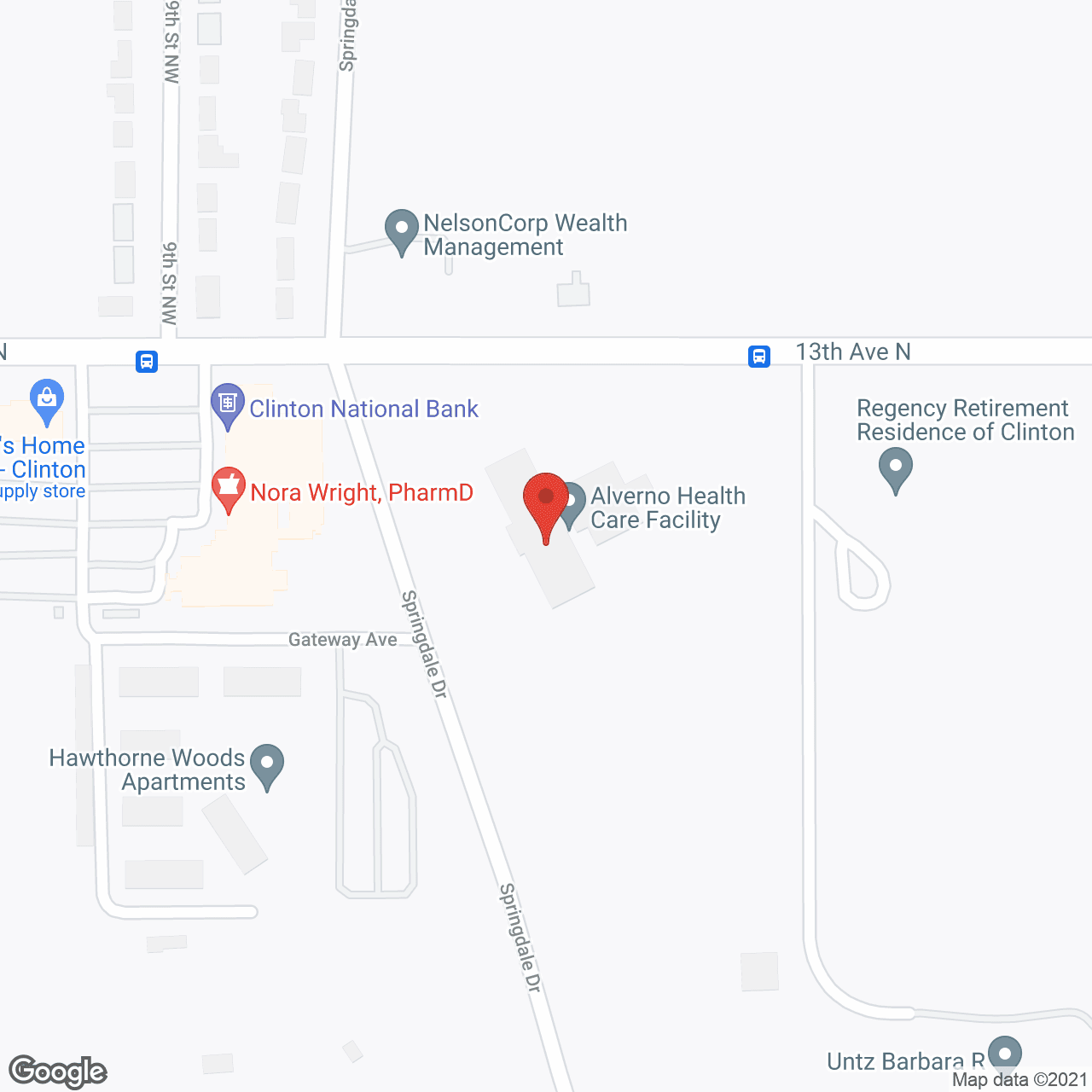 Alverno Health Care Facility in google map