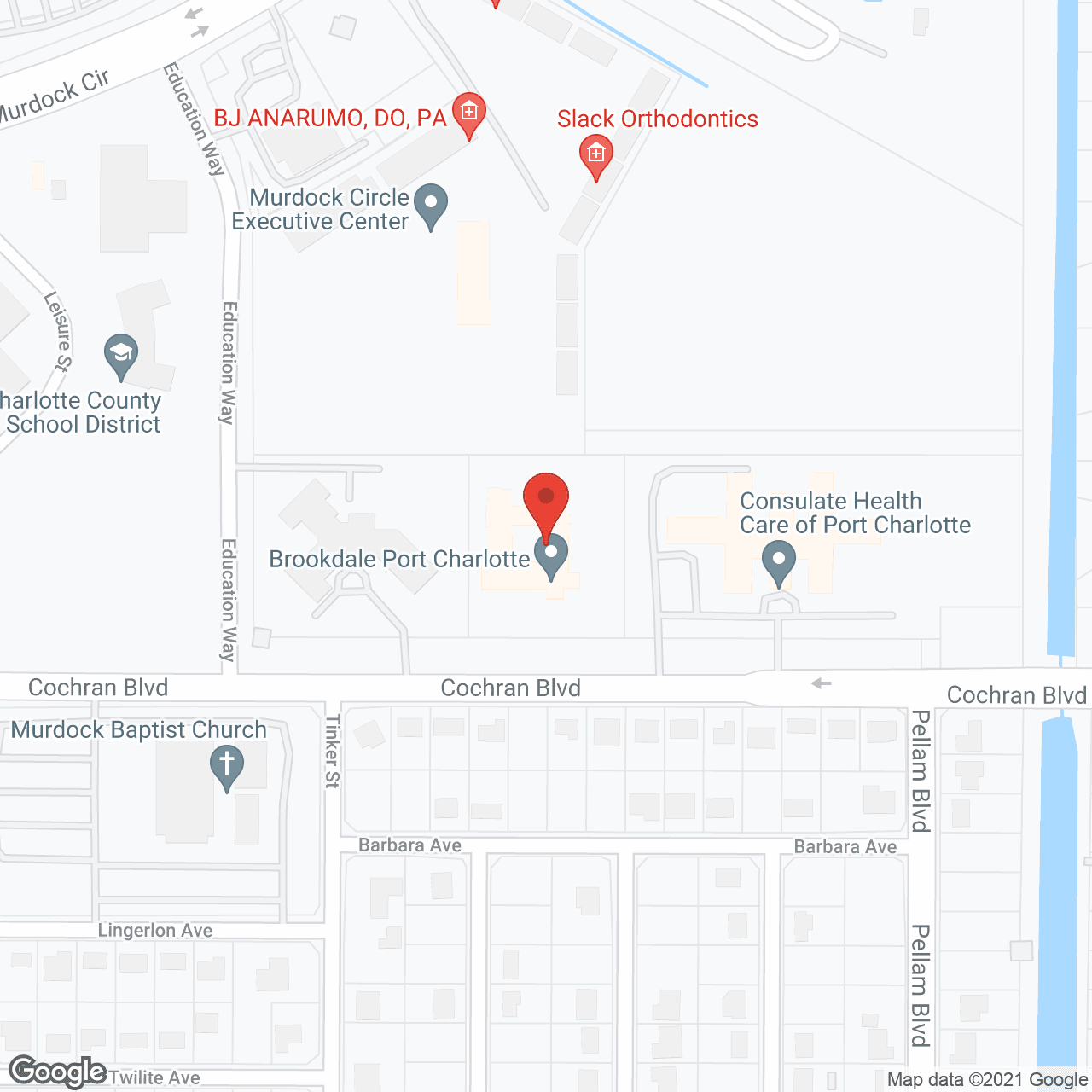 Brookdale Port Charlotte in google map