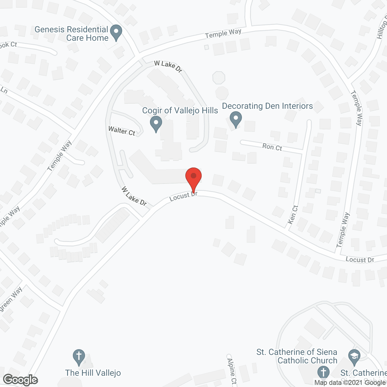 Cogir of Vallejo Hills Senior Living in google map