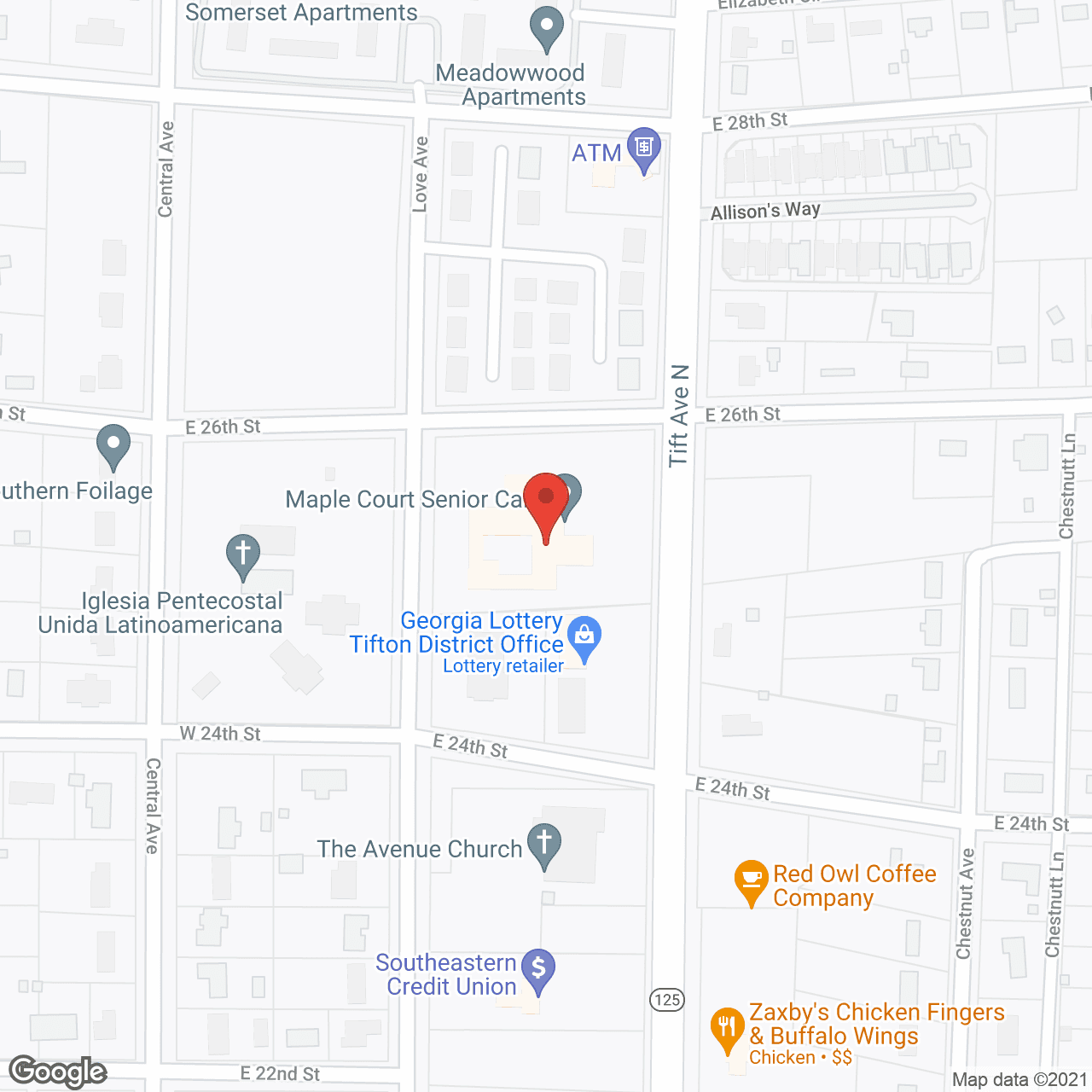 Maple Court Senior Care in google map