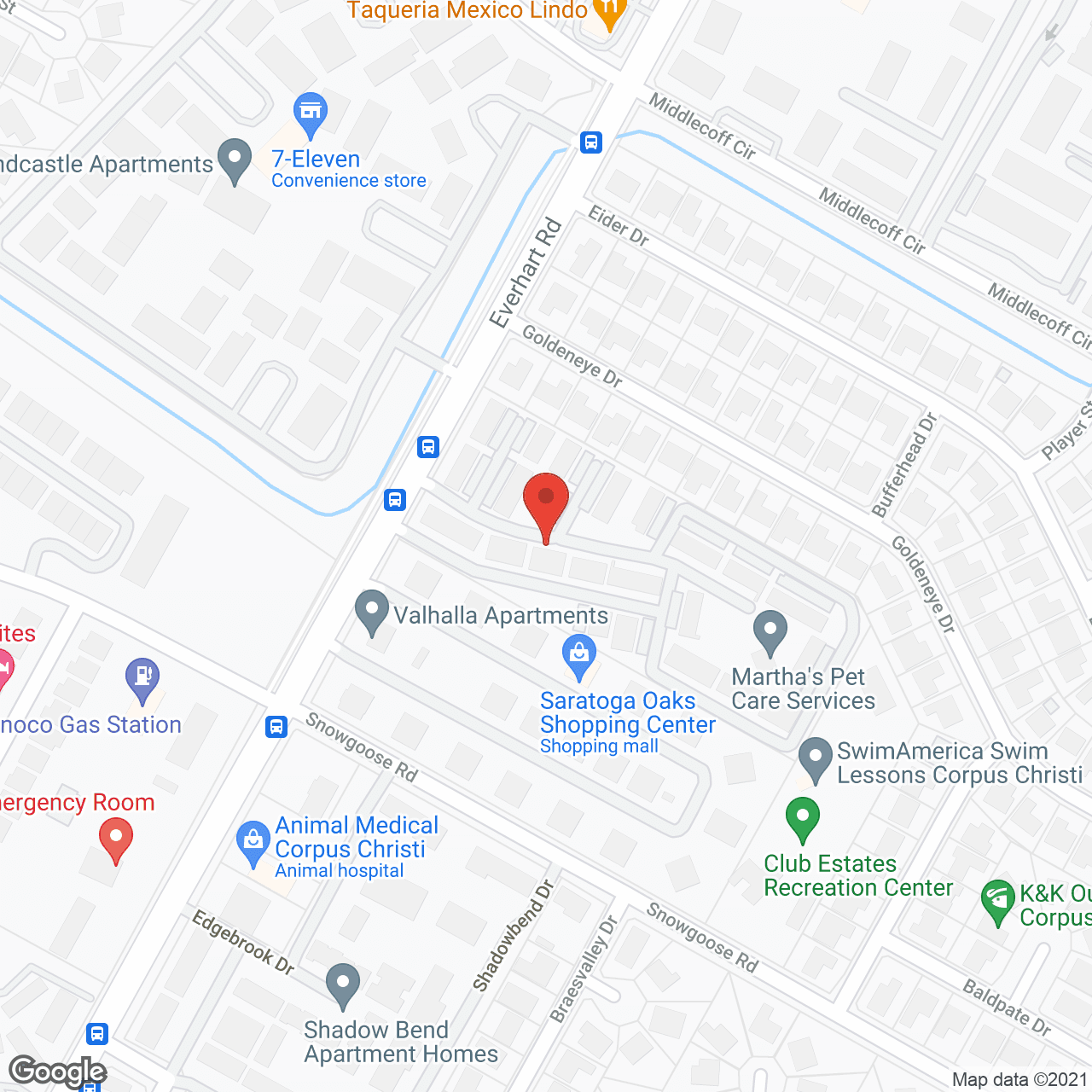 Elan Corpus Christi in google map