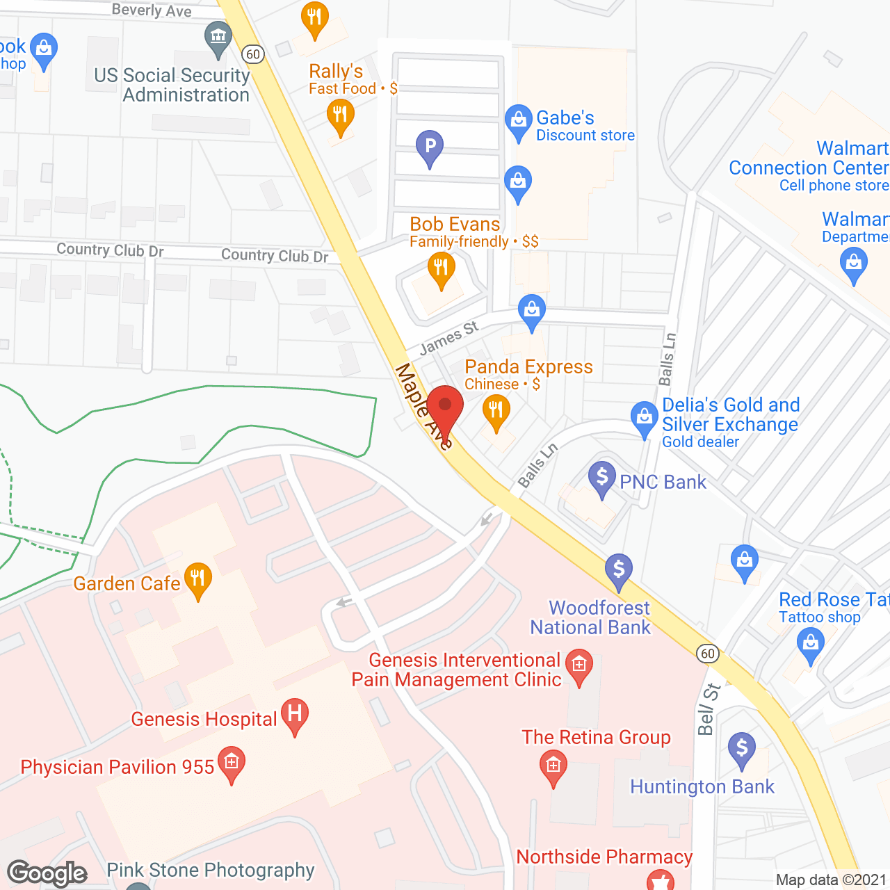 The Oaks at Bethesda in google map