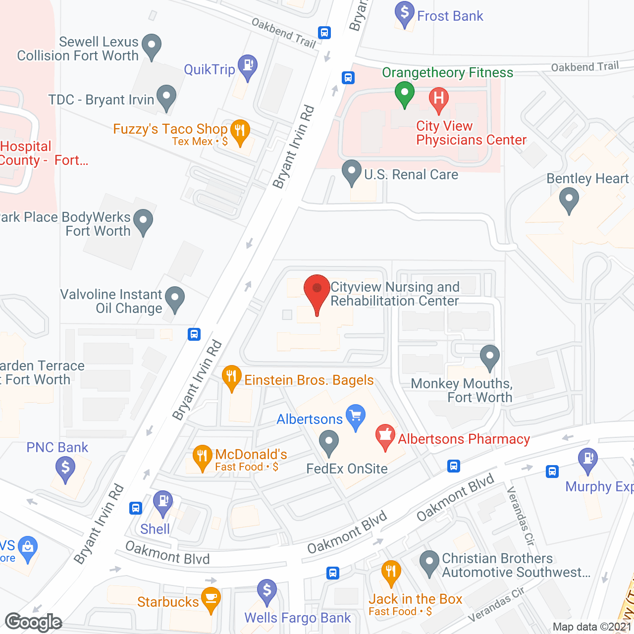 Cityview Care Center in google map