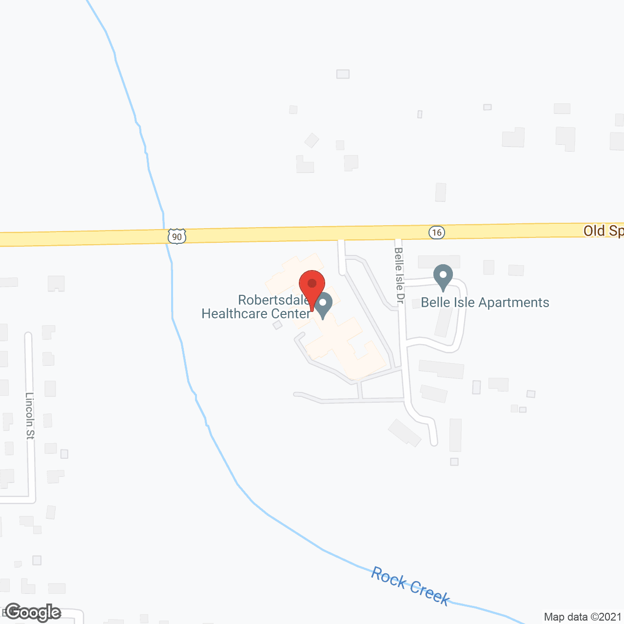 Robertsdale Healthcare Center in google map