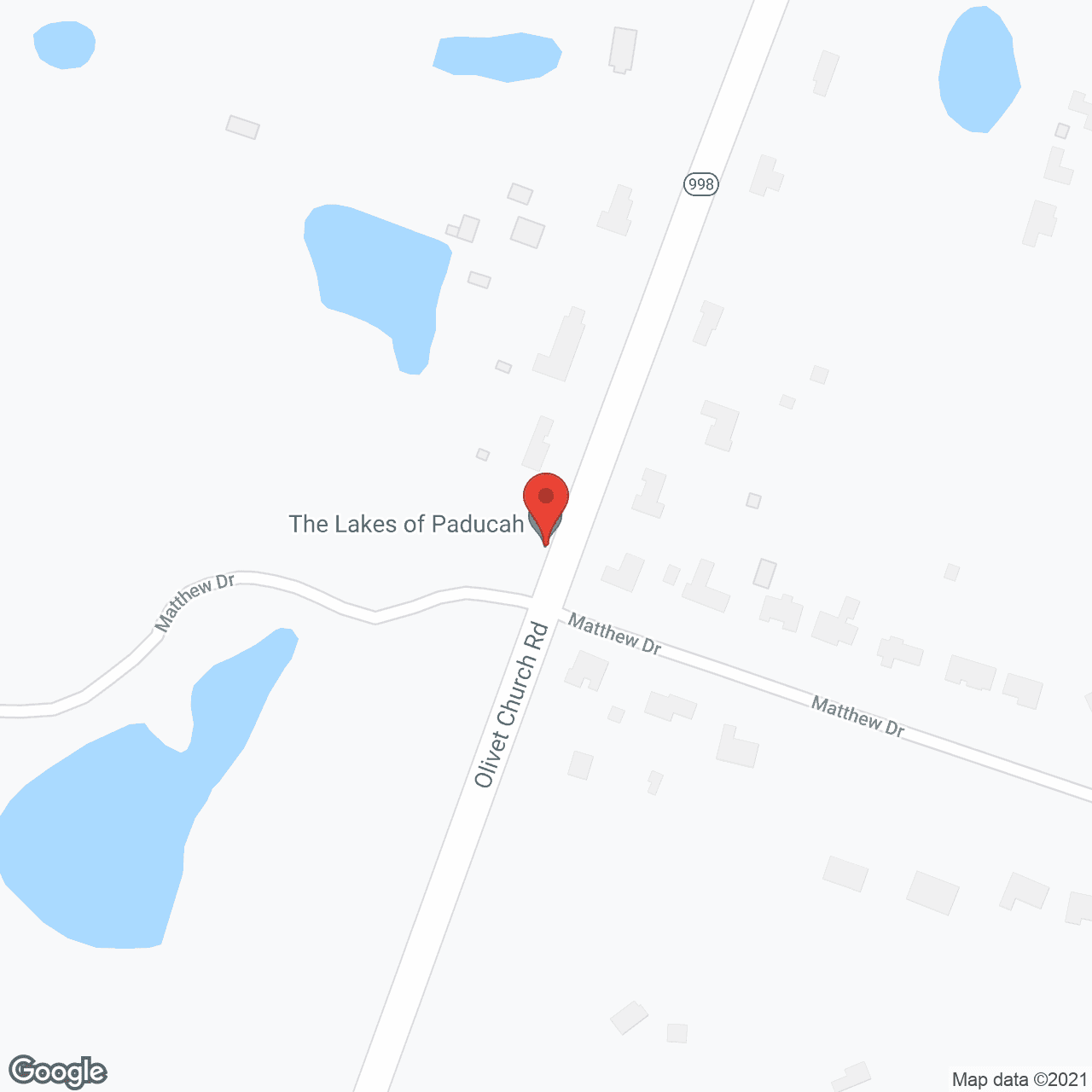The Lakes of Paducah in google map