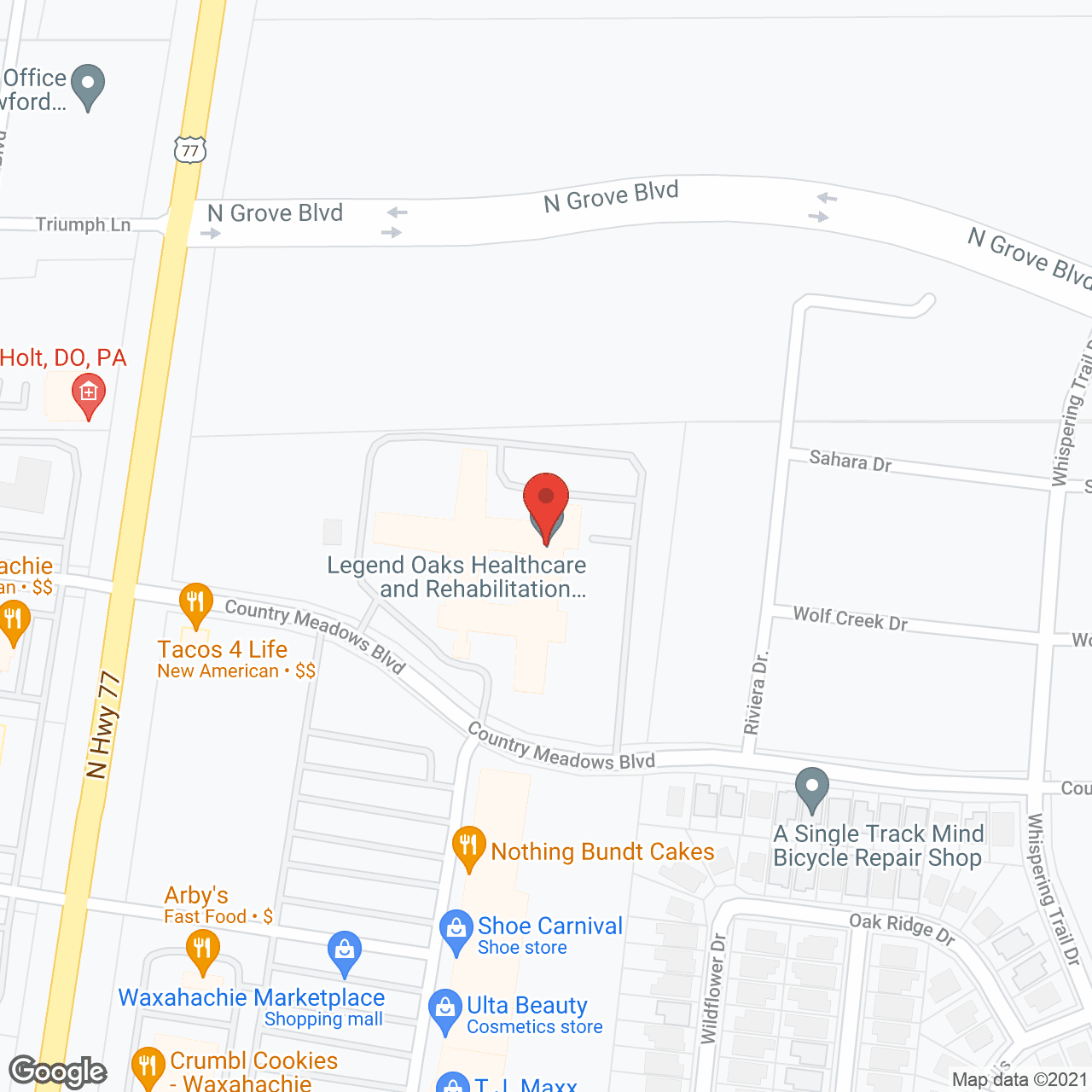 Legend Oaks Healthcare And Rehabilitation Northwest Houston in google map