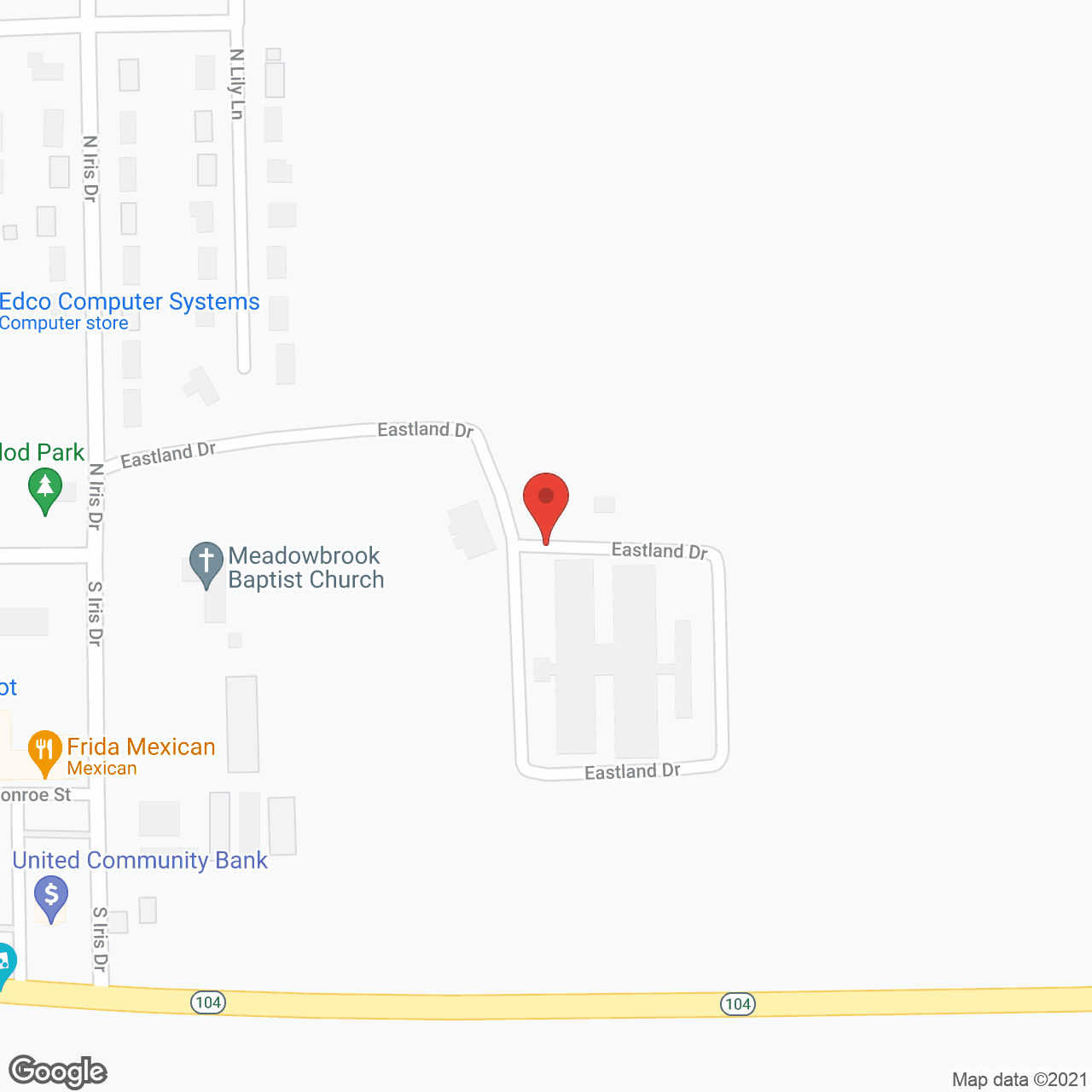 Eastland Retirement Community in google map