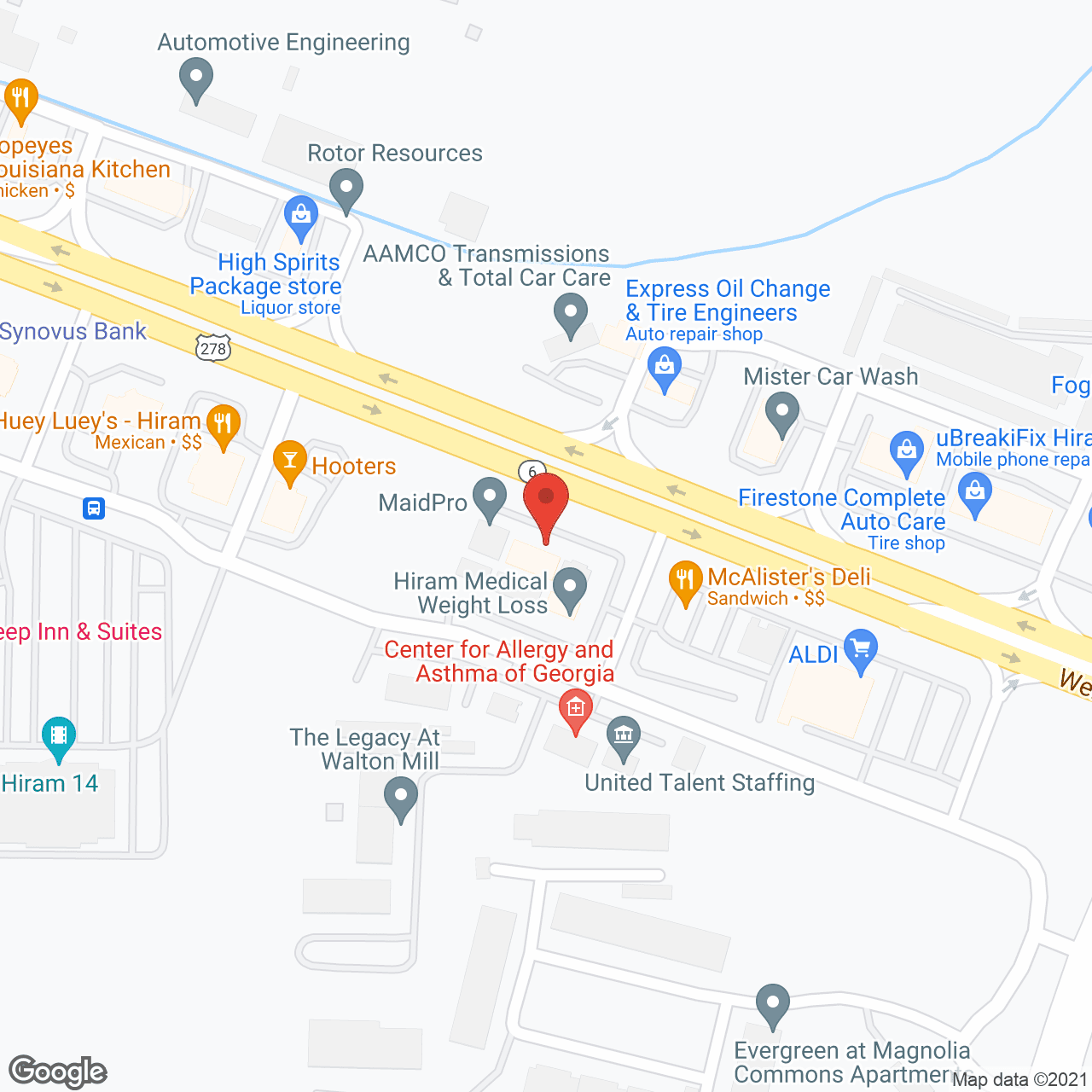 SYNERGY HomeCare of NW Atlanta in google map