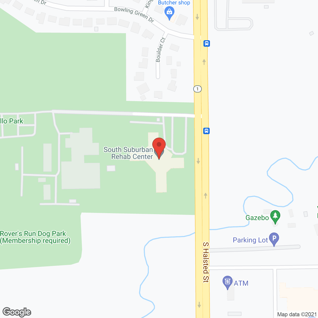 South Suburban Rehabilitation Center in google map